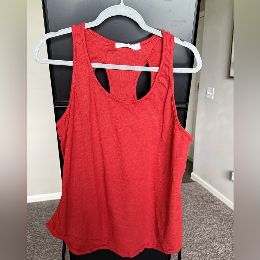 Anthropologie Red Tank Top